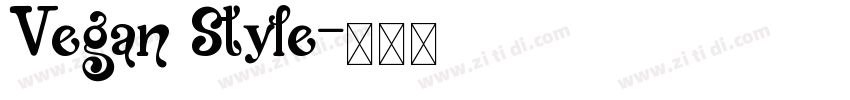 Vegan Style字体转换
